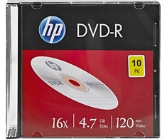 Verbatim HP DVD-R, DME00085-3, 4.7GB, 16x, slim case, 10-pack, bez możliwości nadruku, 12cm, 69314, do archiwizacji danych