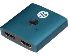 HP Mėlyna HDMI jungiklis, DHC-HD01V, HDMI F – 2x HDMI F, Morandi mėlyna, Hewlett-Packard