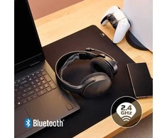 Hewlett Packard (HP) „HyperX Cloud Jet Dual“ belaidės žaidimų ausinės, mėlynos