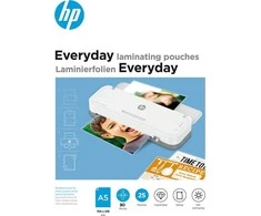 HP EVERYDAY laminavimo maišeliai, A5, 80 mic, 25 vnt., skaidrūs/blizgūs