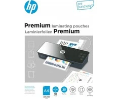 HP Laminuojantys filmai HP Pjaustymo mašina A4, 125 mikronų, 25 vnt., skaidri / stiklinė