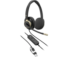HP Poly Mission 820 Stereo USB laidinės ausinės (D16LSAA#AC3)