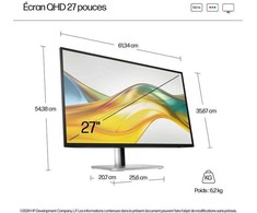 Monitorius HP Series 5 Pro 527pq 27'' QHD Bez podstawy (9D9S0A9)