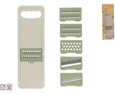 Daržovių tarka su 6 peiliukais, žalia, 2 x 31,5 x 10,3 cm, KITCHEN&amp;GO