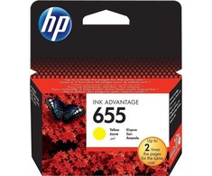 Hewlett Packard (HP) Rašalas HP 655 geltonasis (CZ112AE)