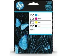Hewlett Packard (HP) Rak HP 912 CMYK 6ZC74AE Sudėtinė pakuotė 6ZC74AE rašalas