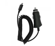 HQ Premium Car charger 1A + micro USB cable Juodas