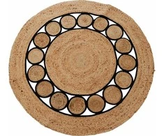Hs Decoration Boho kilimas iš džiuto, apvalus, Ø 120 cm