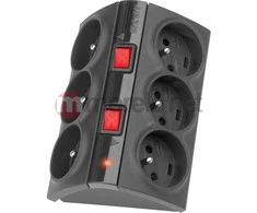 Maitinimo juosta Acar Smart anti-surge 6 lizdai 1,5 m juodi (W0153)