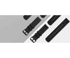 Huami Sk&amp;oacute,rzany dirželis Amazfit Leather Strap Zepp E 20mm (juoda)