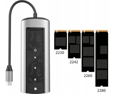 HUB USB Bounn Hub 6in1 sata disko vieta