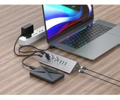 HUB USB Conceptronic CONCEPTRONIC USB šakotuvas -> 8x USB-A 60W,2x USB-C 3,0 m.N. si