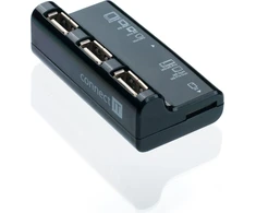 HUB USB Connect IT CI-87 1x Micro SD + 3x USB-A 2.0 (CI-87)