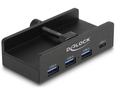 HUB USB Delock huby i koncentratory USB 2.0 Type-A 5000 Mbit/s Juodas