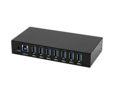 HUB USB Exsys USB 3.2 Gen 1 centrinės įrenginys su 7 prievadais, skirta montuoti ant DIN bėgelio (EX-11237HMS-2) (15.06.3495)