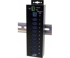 HUB USB Exsys USB 3.2 HUB 10 prievadų