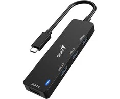 USB (3.0) hub 4-port, UH-400, juoda, Genius
