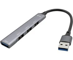 I-TEC USB 3.0 metalinis HUB 1x USB 3.0 3x USB 2.0 be maitinimo adapterio