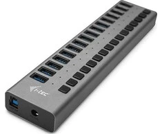 I-TEC USB 3.0 įkrovimo HUB 16 prievadų prievadas su išoriniu adapteriu 90 W 16x USB įkrovimo prievadas, skirtas planšetiniams kompiuteriams Nešiojamiesiems kompiuteriams Ultrabooks kompiuteriams