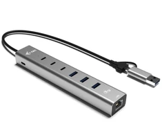 I-tec Hub usb-c/usb-a metal hub 6 port 3xusbc/3xusba
