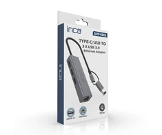HUB USB Inca INCA adapteris IUTP-03TX Ethernet > USB ir Type-C 1000 Mbit/s