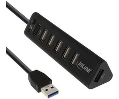HUB USB InLine 7x USB-A 2.0 (66763)
