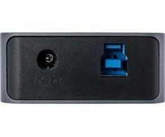 HUB USB InLine ® USB 3.2 Gen.1 mazgas, 7-prievadas, su jungikliu, aliuminio, pilka, su maitinimo šaltiniu