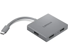 LENOVO USB-C 4 viename kelionių šakotuvas Gen2, juodas