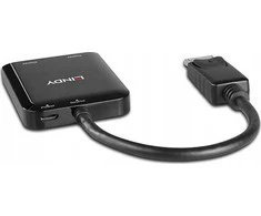 DisplayPort Hub - LINDY 2 Prievadų MST Hub, 2x3840x2160@30Hz, 21.6 Gbit/s, 5VDC