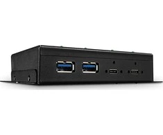 USB Hub - LINDY 4 Port USB 3.2 Gen 2 Type C Metalinis Hub, 10 Gbps