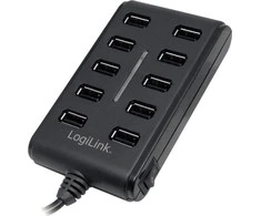 HUB USB LogiLink 10x USB-A 2.0 (UA0125)