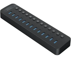 Orico Hub aktywny 13*USB-A juoda