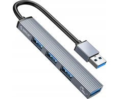 „Orico“ šakotuvas USB 5Gbps 1*USB-A 3.1, 3*USB-A 2.0, aliuminio