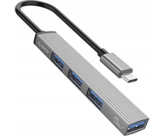 „Orico Hub USB-C“, USB-A 5Gbps, 3*USB-A 2.0, aliuminio