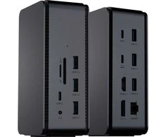 HUB USB ProXtend ProXtend USB4 Dual 8K prijungimo stotis, Tamsusis Sidabrinis