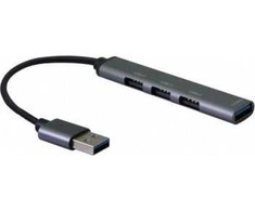 Secomp USB HUB STANDARTINIS USB 2.0 šakotuvas, A jungtis, 4x A prievadai (3x USB2.0 + 1x USB 3.2 Gen1)