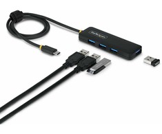 HUB USB StarTech 4-Port USB-C Hub USB 3.0 5Gbps mini rozdzielacz USB zasilany su magistrali su kablem 61cm USB-C do 4x USB-A Splitter
