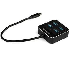 StarTech USB-A Hub 4 prievadai juodi