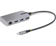 HUB USB StarTech 5G3AGBB 1x RJ- 45 + 3x USB- A 3.2 Gen1 (5G3AGB- USB- C- HUB)