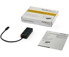 StarTech USB-A Hub 4 prievadai juodi