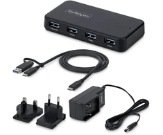 StarTech USB-A Hub 4 prievadai juodi