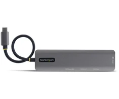 „StarTech“ USB šakotuvas STARTECH.COM USB-C į HDMI kelių prievadų adapteris su 140 W PD įkrovimu, 4K 60 Hz HDMI 2 prievadų USB 10 Gbps šakotuvas, 1 x USB 2.0 prievadas, C tipo mini dokas