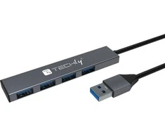 HUB USB Techly USB kištukas Techly 4-NUSB3.2 Gen1 prievadas