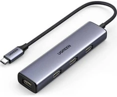 Adapteris šakotuvas Hub UGREEN CM473 Type C 4x USB 3.0