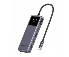HUB USB Ugreen UGREEN CM889 6 viename USB-C į HDMI, 4K 3x USB, PD 100W