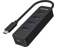 UNITEK HUB USB-C 4XUSB-A 3.1, ACTIVE, 10 W, H1117B