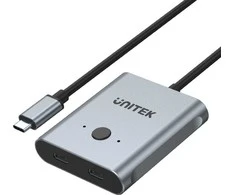 UNITEK D1078A dvikryptis kabelio adapteris USB-C M-F 1m