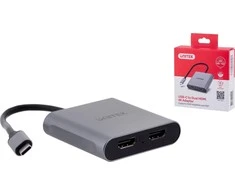 UNITEK ADAPTERIS USB-C – 2X HDMI 4K MST (M/F)