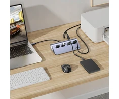 Unitek Ergonomiczny hub USB-C | 4x USB-A | 5Gbps