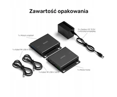 Unitek Przedłużacz USB 5 Gb/s 100 m przez Ethernet su hubem